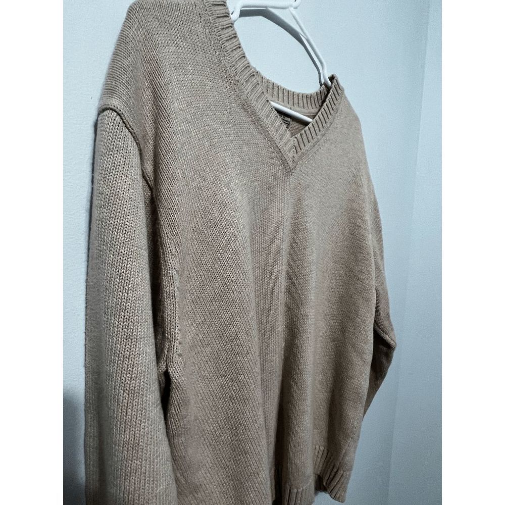 Vintage LL Bean Tan Sweater Size Large